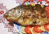Methods for cooking mirror carp in the oven